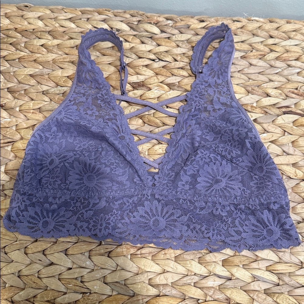 Purple Lace Bralette PINK